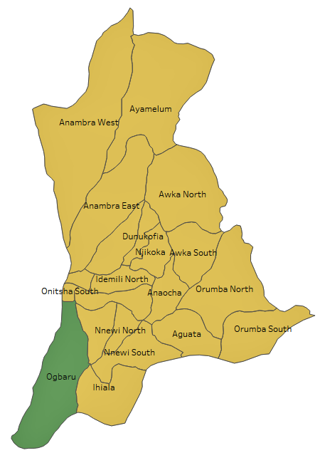 Anambra election visual analytics map